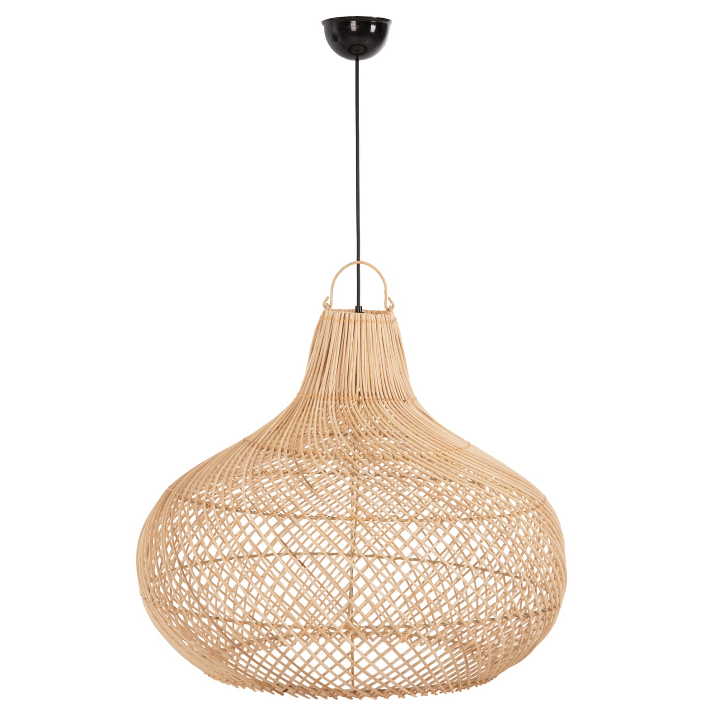 Ceiling Pendant Lamp Hm7860 Natural Rattan In Natural Color Φ54x46-141hcm.