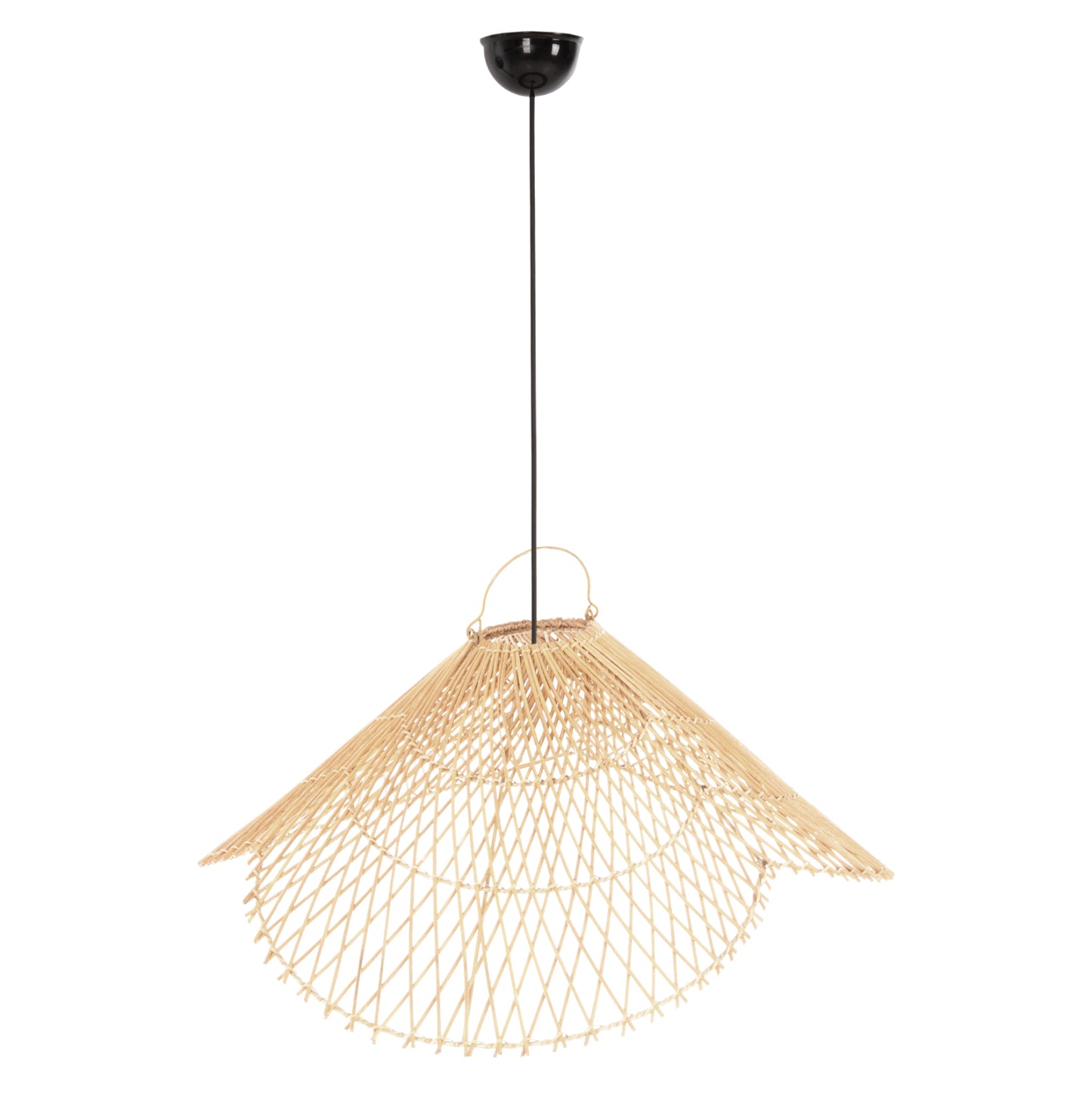 Ceiling Pendant Lamp Hm7878.02 Rattan In Natural Color Φ58,5x31hcm.