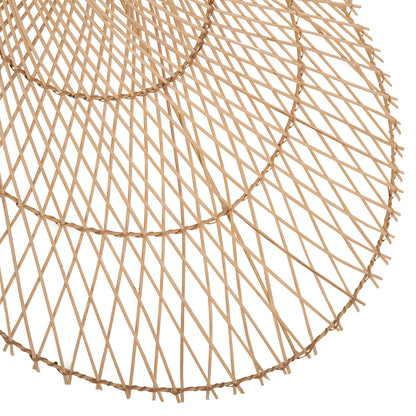Ceiling Pendant Lamp Hm7879.02 Rattan In Natural Color Φ80x31x126hcm.