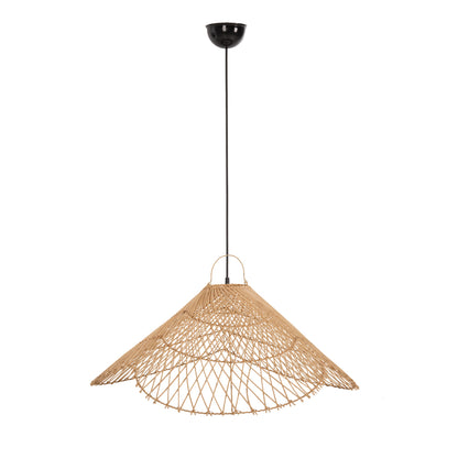 Ceiling Pendant Lamp Hm7879.02 Rattan In Natural Color Φ80x31x126hcm.