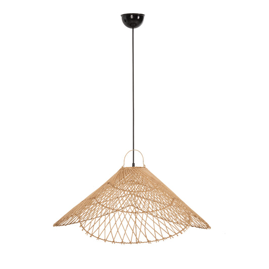 Ceiling Pendant Lamp Hm7879.02 Rattan In Natural Color Φ80x31x126hcm.