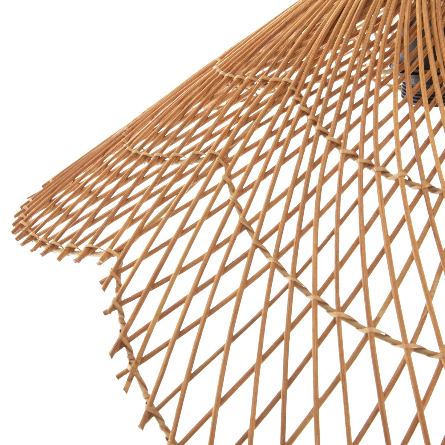 Ceiling Pendant Lamp Hm7880.02 Rattan In Sand Beige Color Φ97x46hcm.