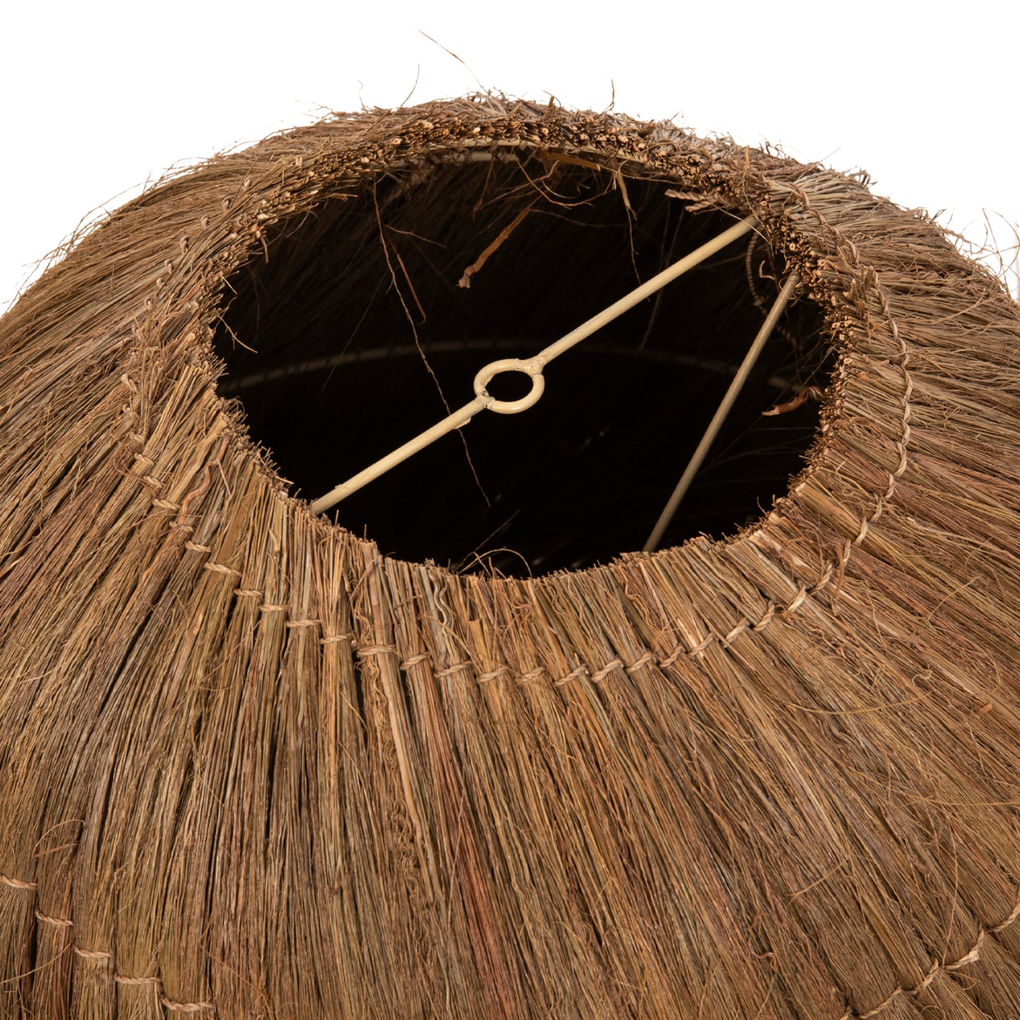 Ceiling Pendant Lamp Hm7892 Rayung Grass In Brown Color Φ46x40-141hcm.