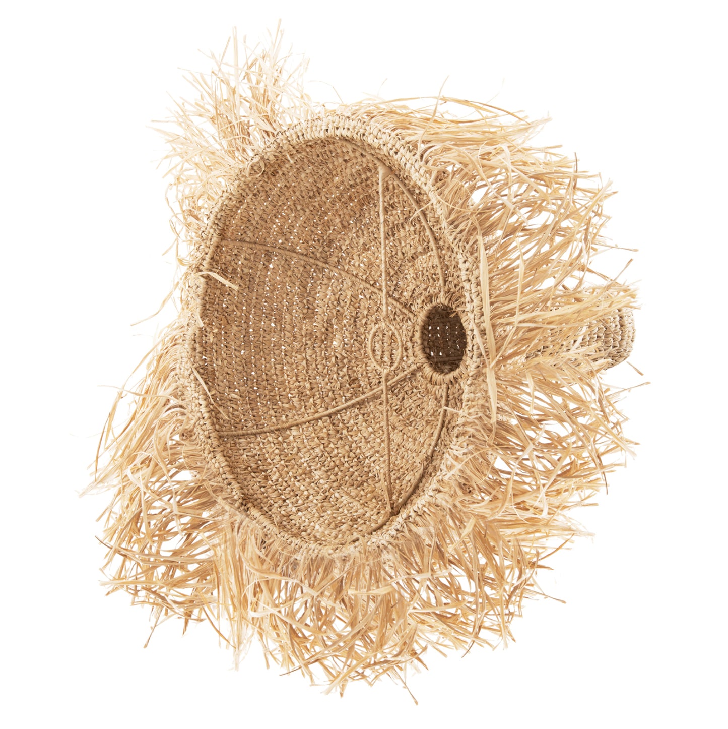 Ceiling Pendant Lamp With Fringes Hm7856 Dried Palm Fibers Φ52,5x55,5hcm.
