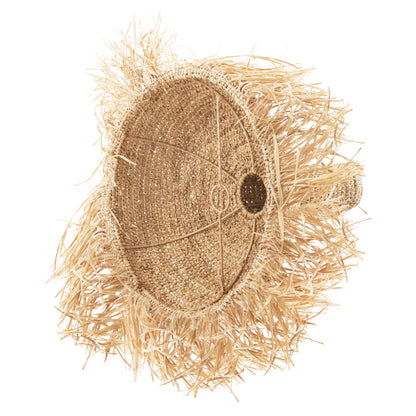 Ceiling Pendant Lamp With Fringes Hm7856 Dried Palm Fibers Φ52,5x55,5hcm.