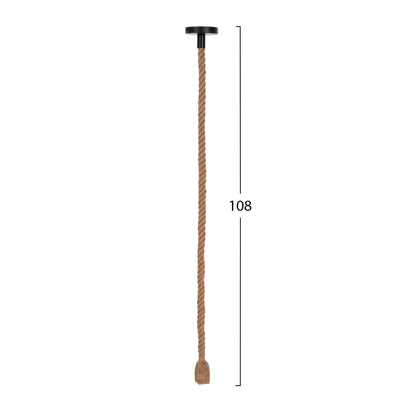 Ceiling Pendant Lamp With Light Bulb Hm11934--rope 1m Long And 2cm Thick-e27 Socket