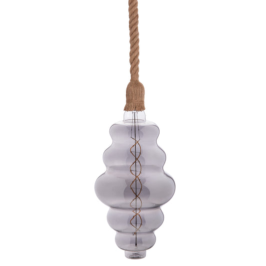 Ceiling Pendant Lamp With Light Bulb Hm11931.02--rope 1m Long And 2cm Thick-e27 Socket