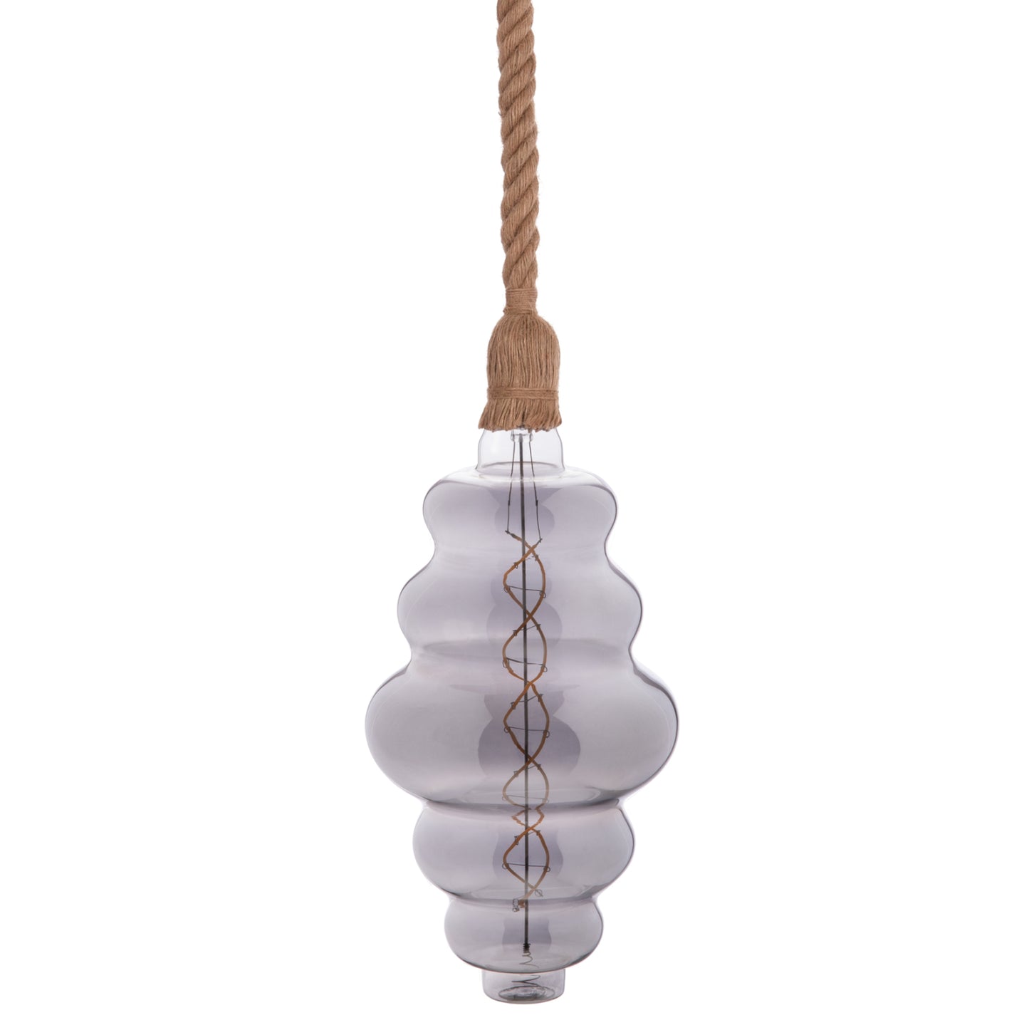 Ceiling Pendant Lamp With Light Bulb Hm11932.02--rope 1m Long And 2cm Thick-e27 Socket