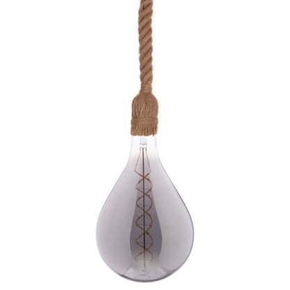 Ceiling Pendant Lamp With Light Bulb ΗΜ11928.02--rope 1m Long And 2cm Thick-e27 Socket
