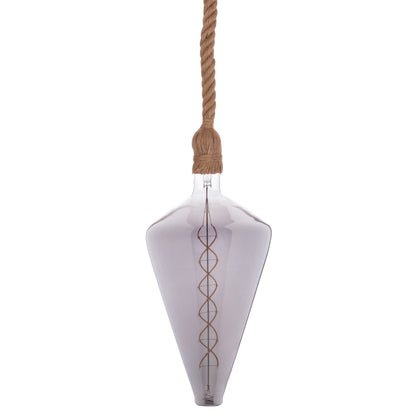 Ceiling Pendant Lamp With Light Bulb Hm11930.02--rope 1m Long And 2cm Thick-e27 Socket