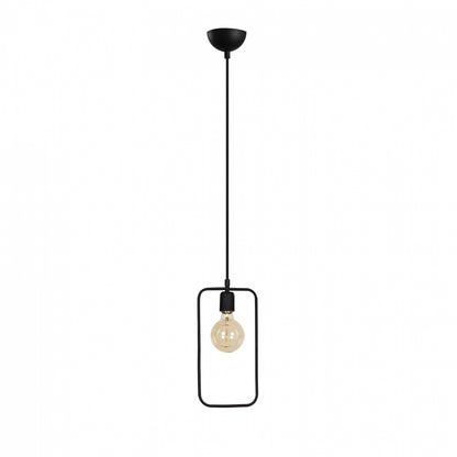 Metallic Pendant Light Black Hm7258 15Χ6Χ123 Cm.
