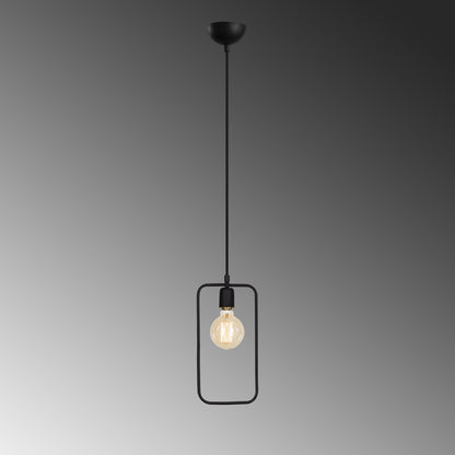 Metallic Pendant Light Black Hm7258 15Χ6Χ123 Cm.