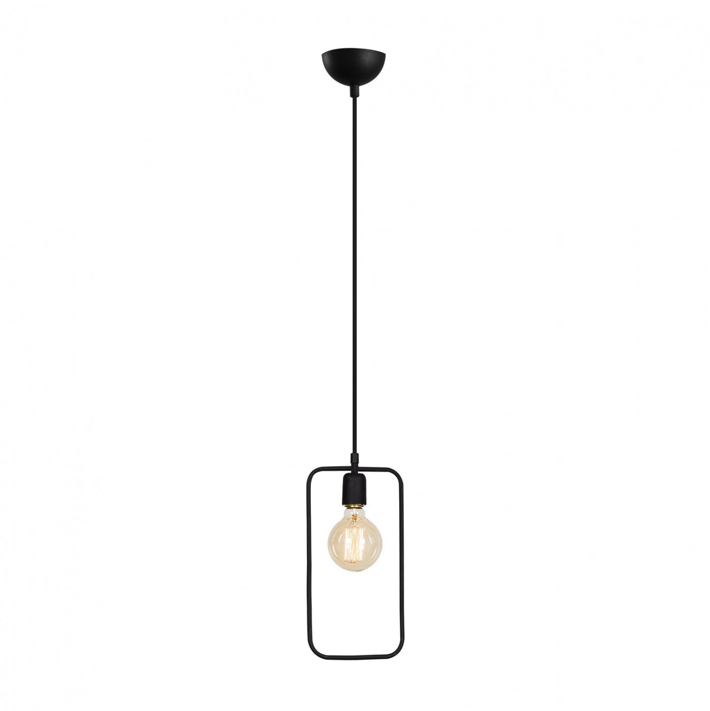 Metallic Pendant Light Black Hm7258 15Χ6Χ123 Cm.