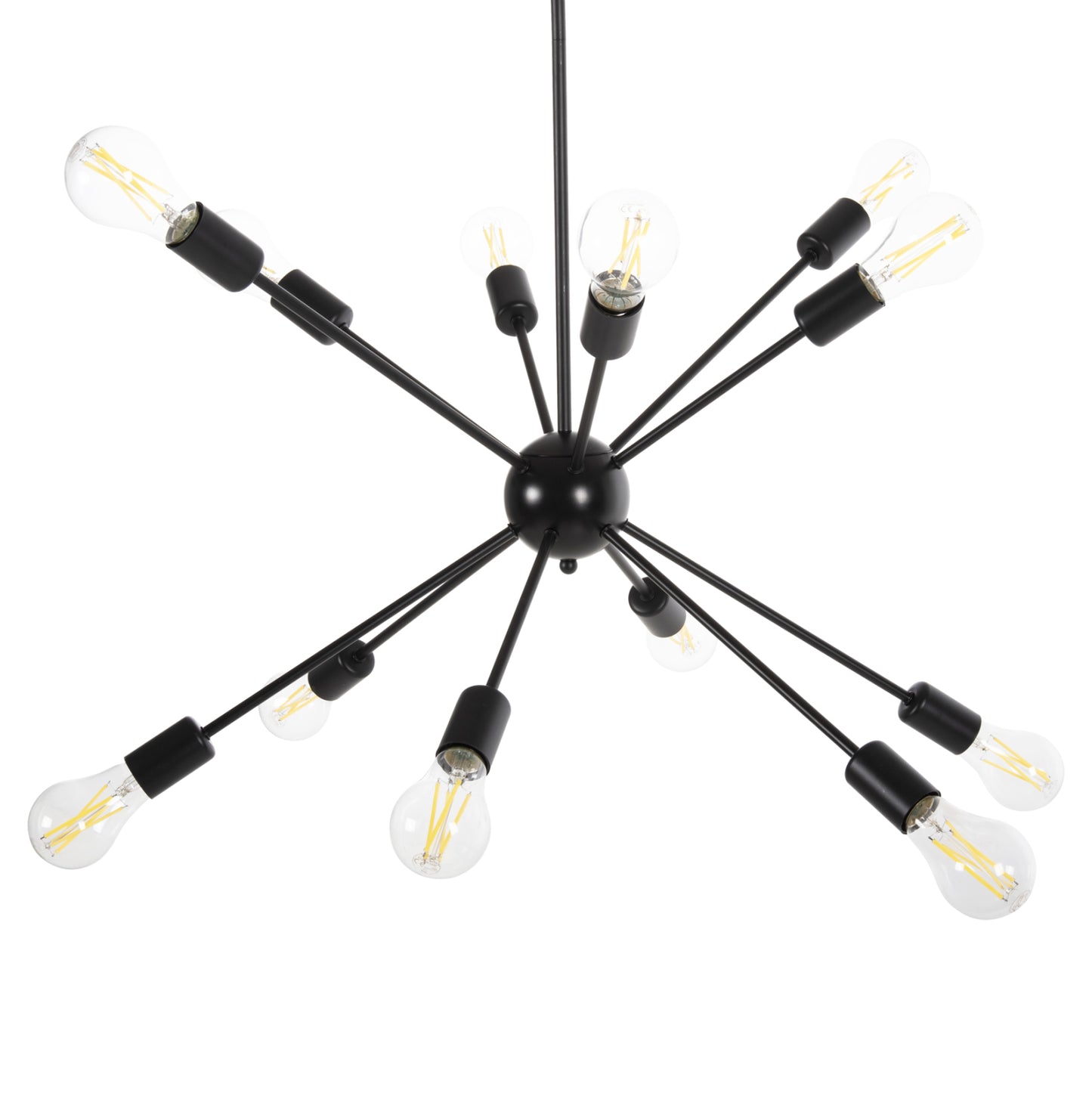 Ceiling Pendant Multilight Hm4173 Black Metal Φ85x115h Cm.