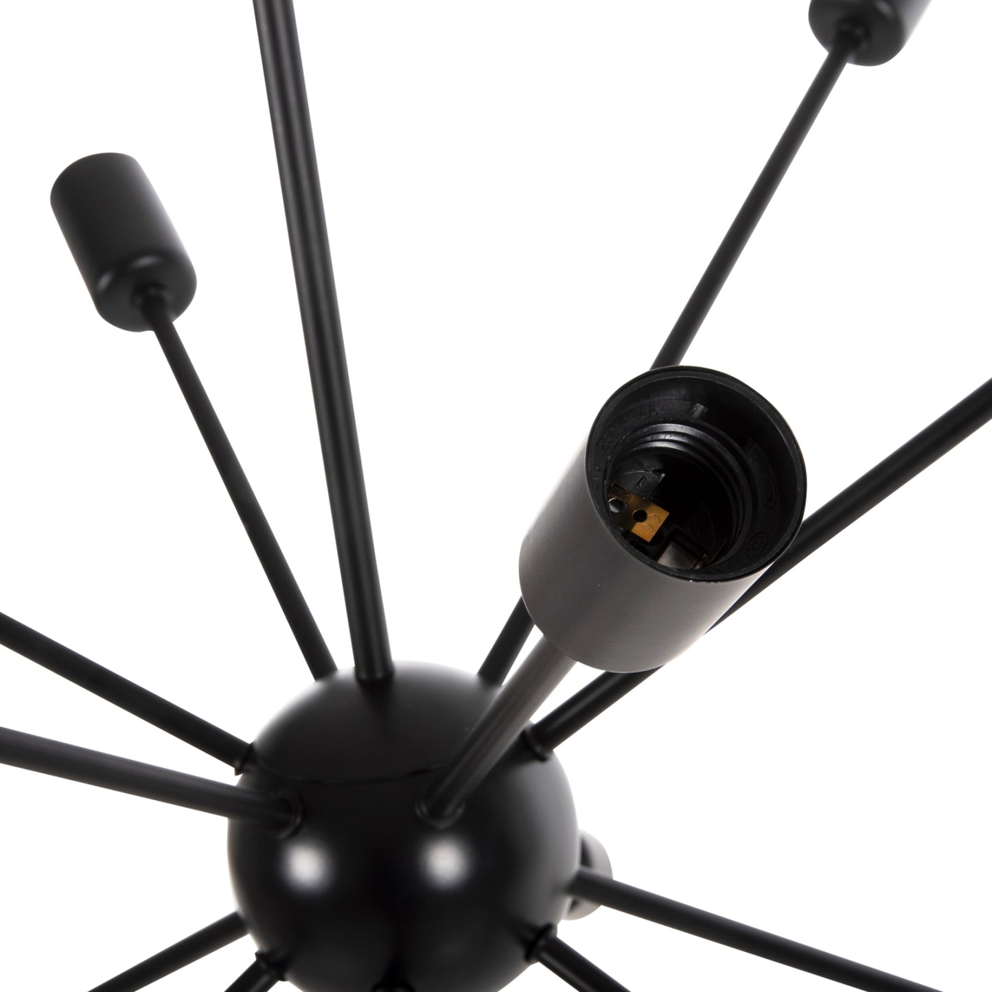 Ceiling Pendant Multilight Hm4173 Black Metal Φ85x115h Cm.