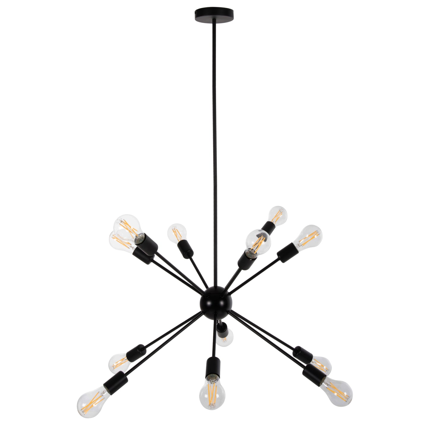 Ceiling Pendant Multilight Hm4173 Black Metal Φ85x115h Cm.