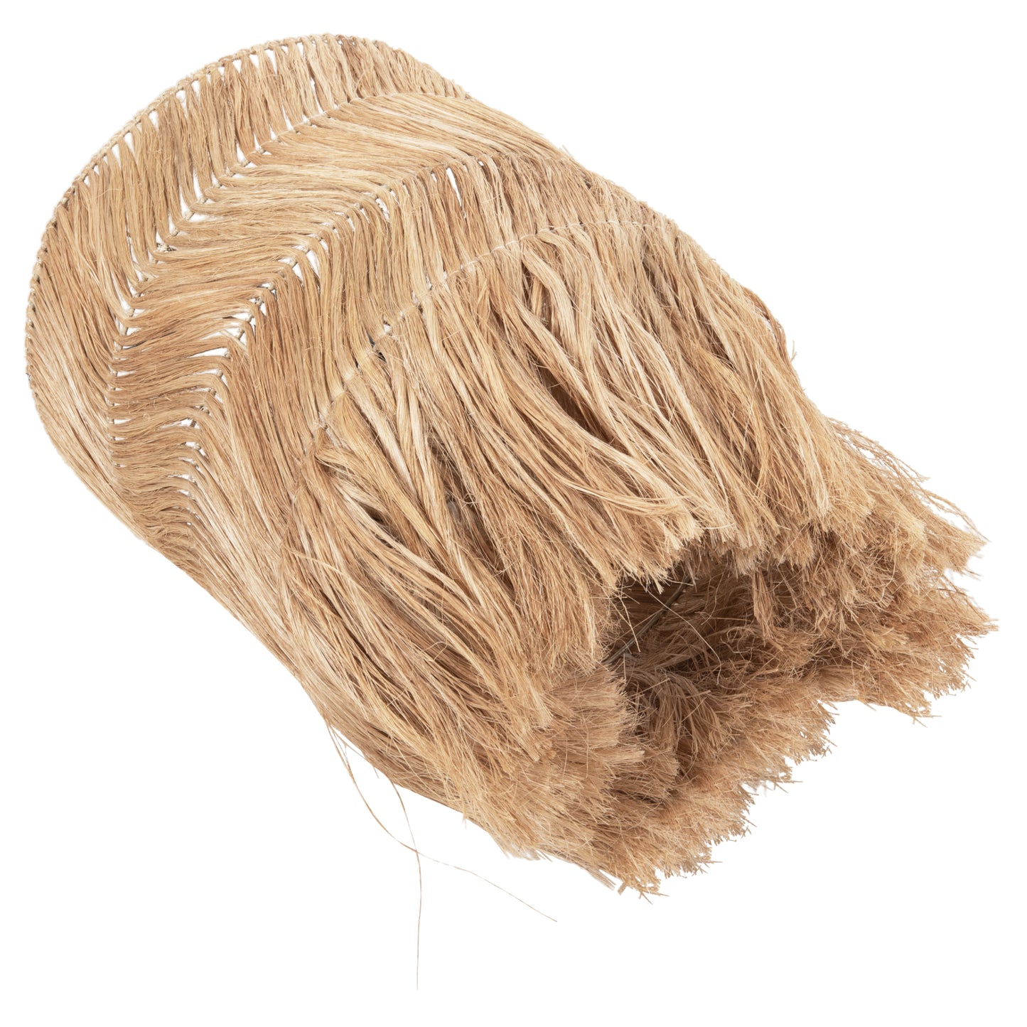 Ceiling Pendant Cylindrical Made Of Abaca In Natural Color 35x35x50hcm.hm7756
