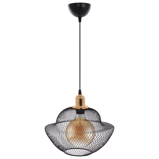 Ceiling Pendant Black Metal Meshes Modern Style Φ30x65hcm.hm7690.01