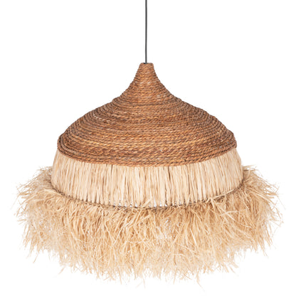 Ceiling Pendant With Sisal Fiber Cap In Natural Color 50x50x50hcm.hm7786