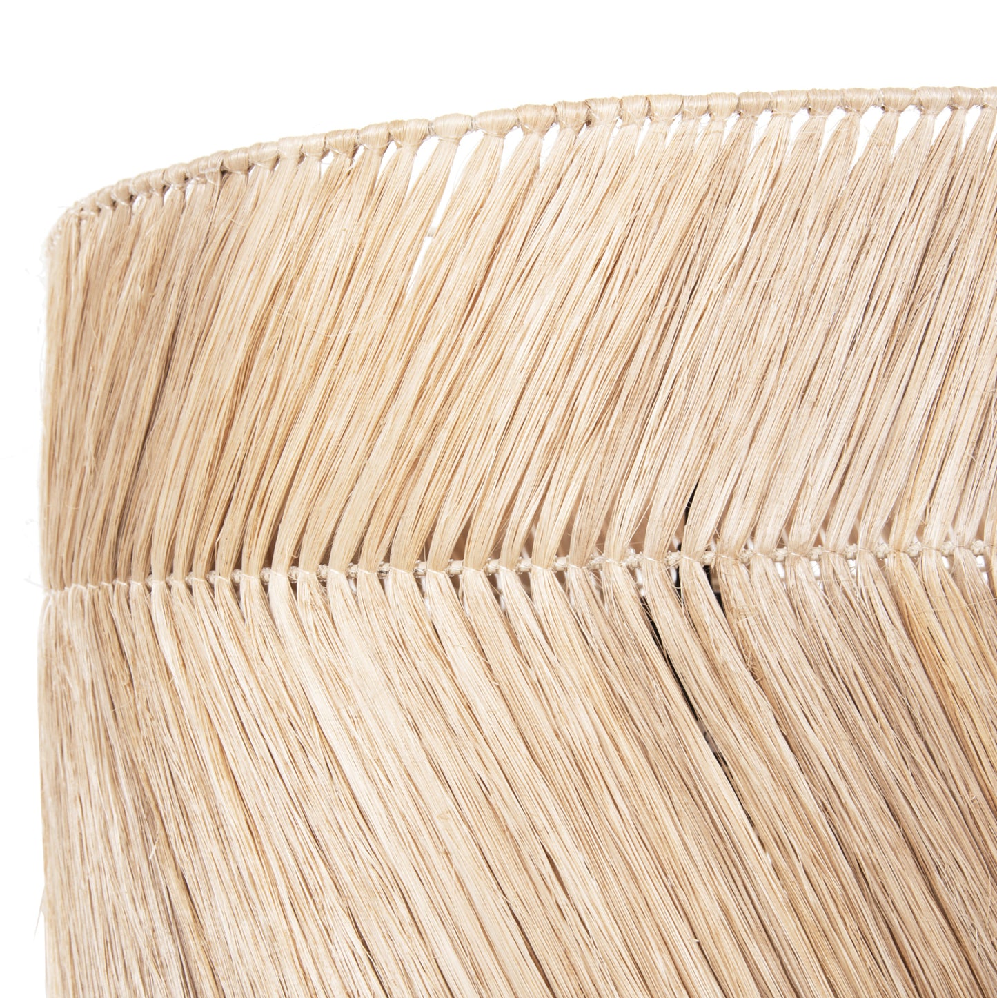 Ceiling Pendant With Cylindrical Cap Made Of Abaca Fibers Natural Color Φ45x52-120yεκ.hm7757