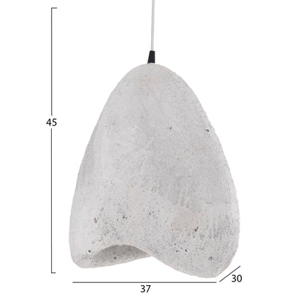 Ceiling Pendant Lamp Stone-look Stoner (s) Hm4417.02 White 37x30x45hcm.