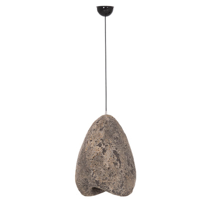 Ceiling Pendant Lamp Stone-look Stoner (s) Fb94417.04 Grey-- 37x30x45hcm.