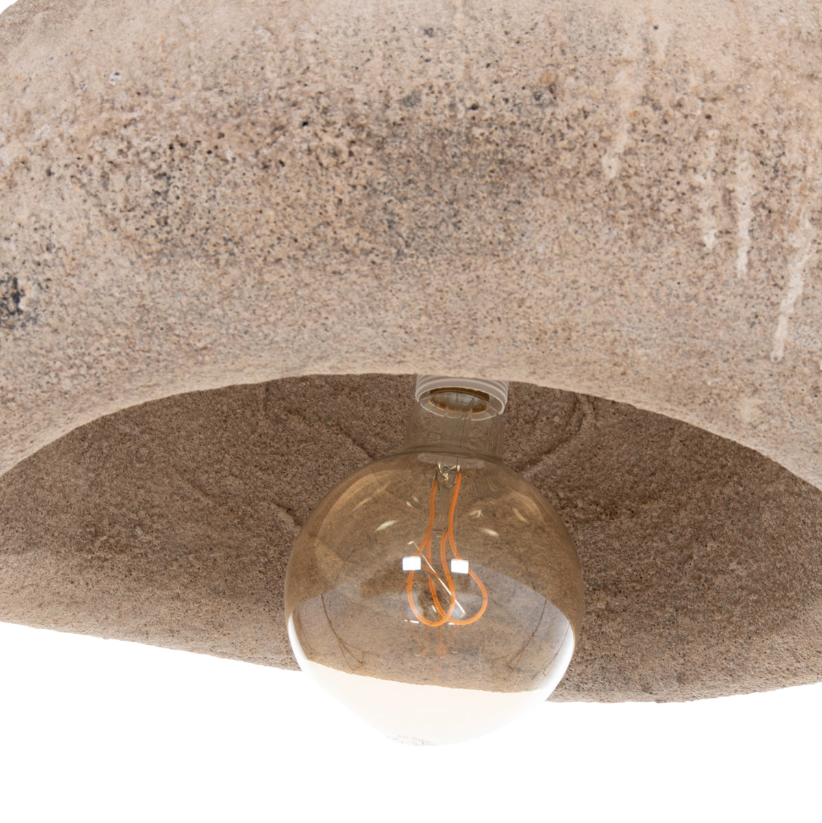 Ceiling Pendant Lamp Stone-look Stoner (m) Hm4418 Dark Beige 55x45x40hcm.