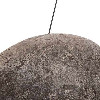 Ceiling Pendant Lamp Stone-look Stoner (m) Hm4418.04 Grey-- 55x45x40hcm.