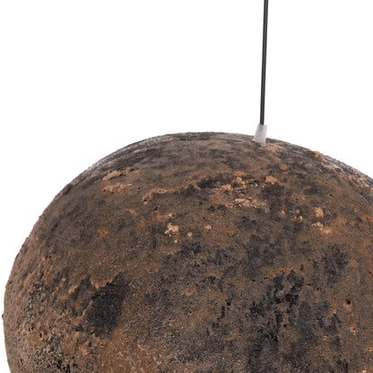 Ceiling Pendant Lamp Stone-look Stoner (m) Hm4418.03 Grey/brown-- 55x45x40hcm.
