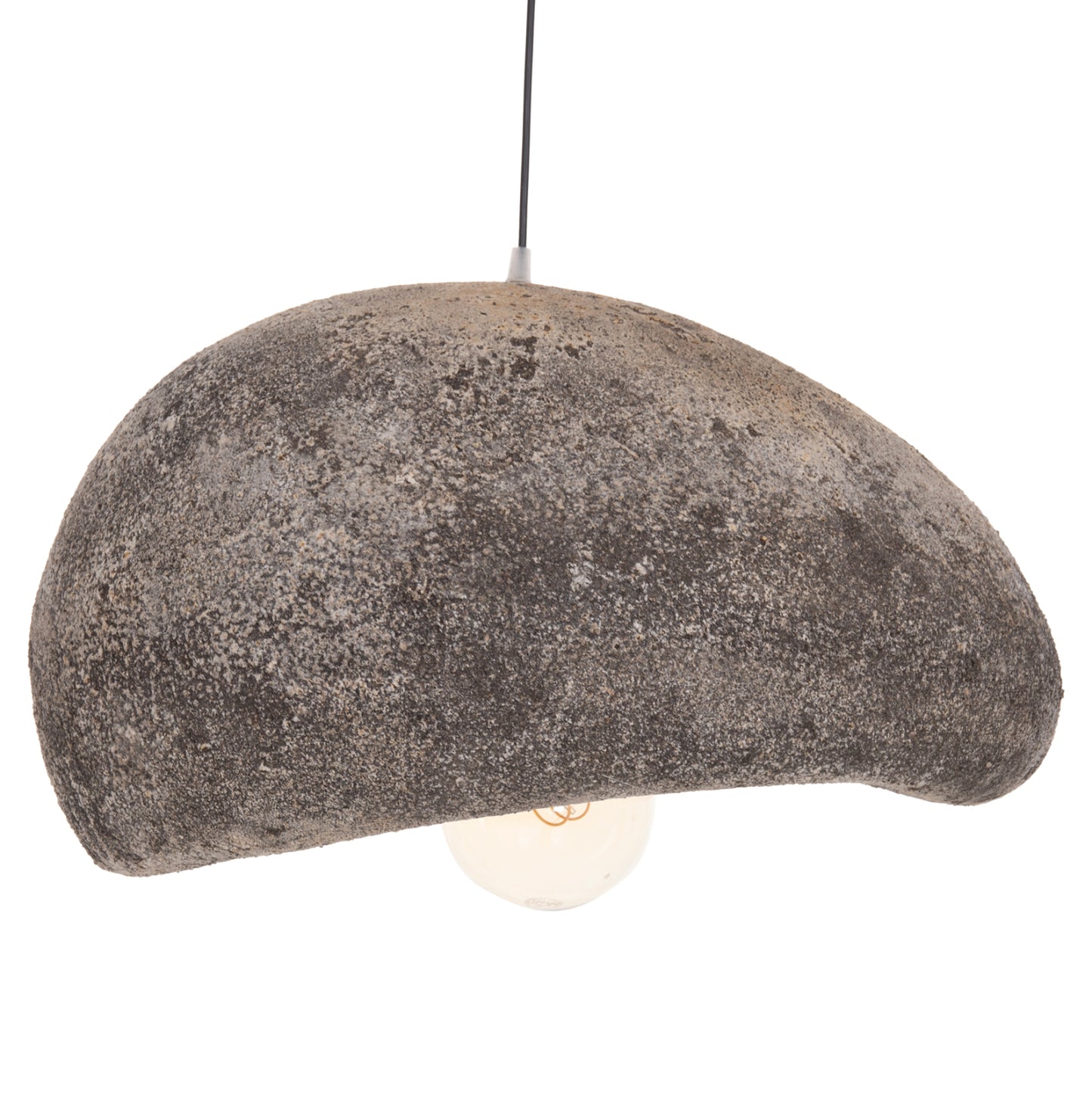 Ceiling Pendant Lamp Stone-look Stoner (m) Hm4418.04 Grey-- 55x45x40hcm.
