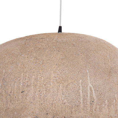 Ceiling Pendant Lamp Stone-look Stoner (l) Hm4419 Dark Beige 73x55x40hcm.