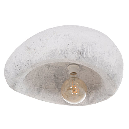 Ceiling Pendant Lamp Stone-look Stoner (l) Hm4419.02 White 73x55x40hcm.