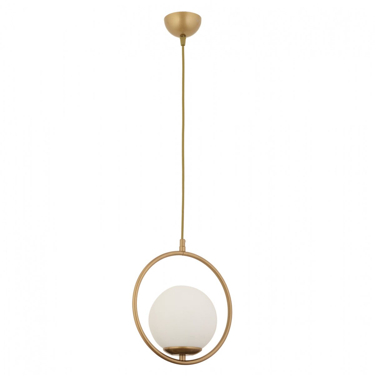 Pendant Ceiling Lamp Hm7418.02 Metallic In Gold Φ25x74hcm.