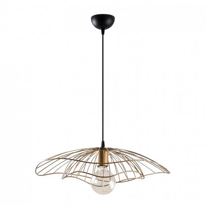 Metallic Pendant Light In Gold Hm7229.04 Φ50x111 Cm.