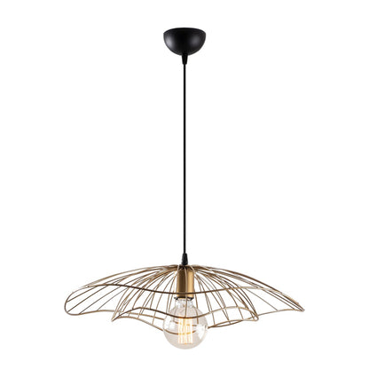 Metallic Pendant Light In Gold Hm7229.04 Φ50x111 Cm.