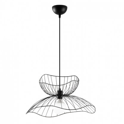 Metallic Pendant Light In Black E27 Hm7232 50x50x121 Cm.