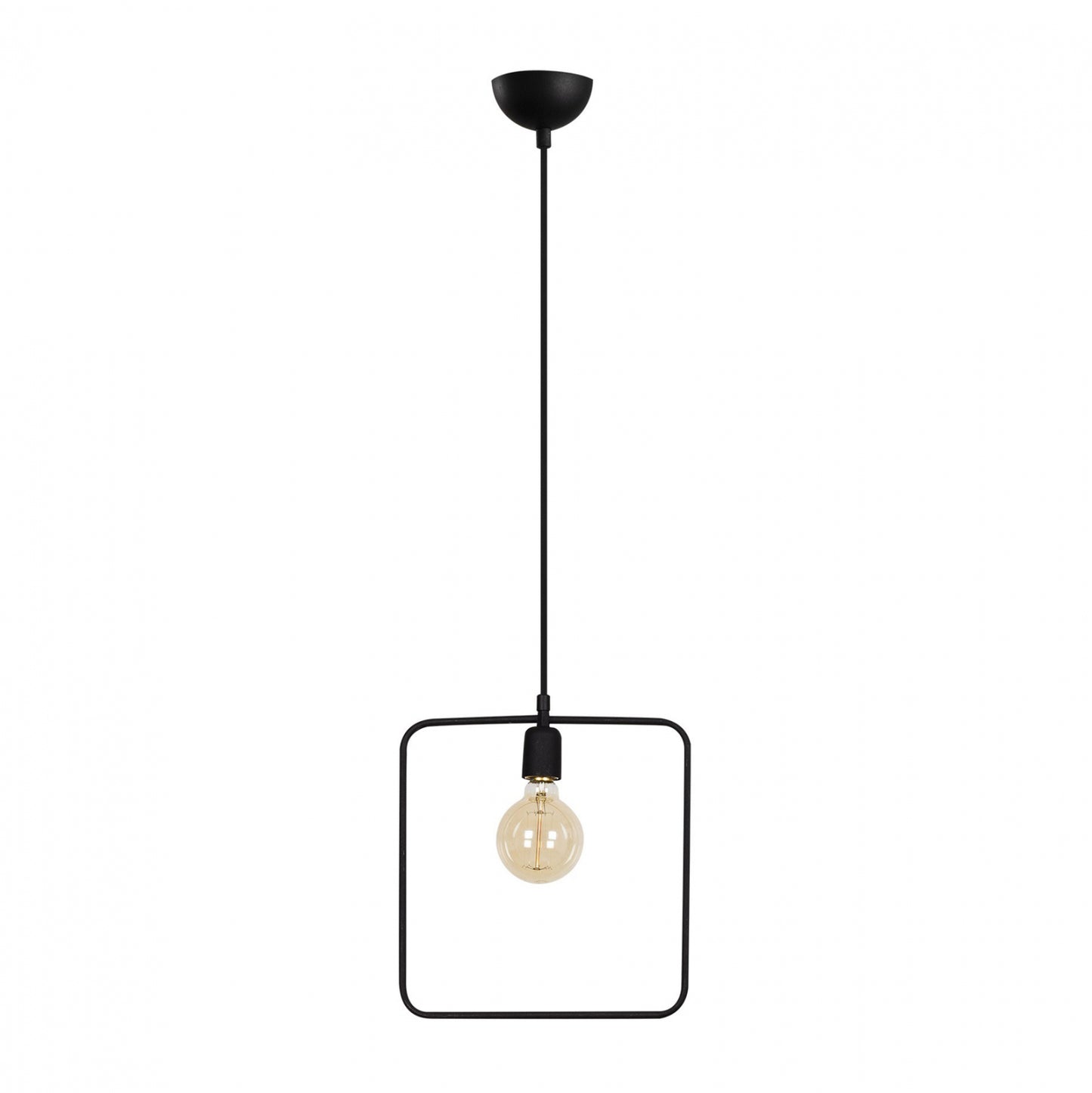 Metallic Pendant Light Black Hm7257 30Χ6Χ123 Cm.