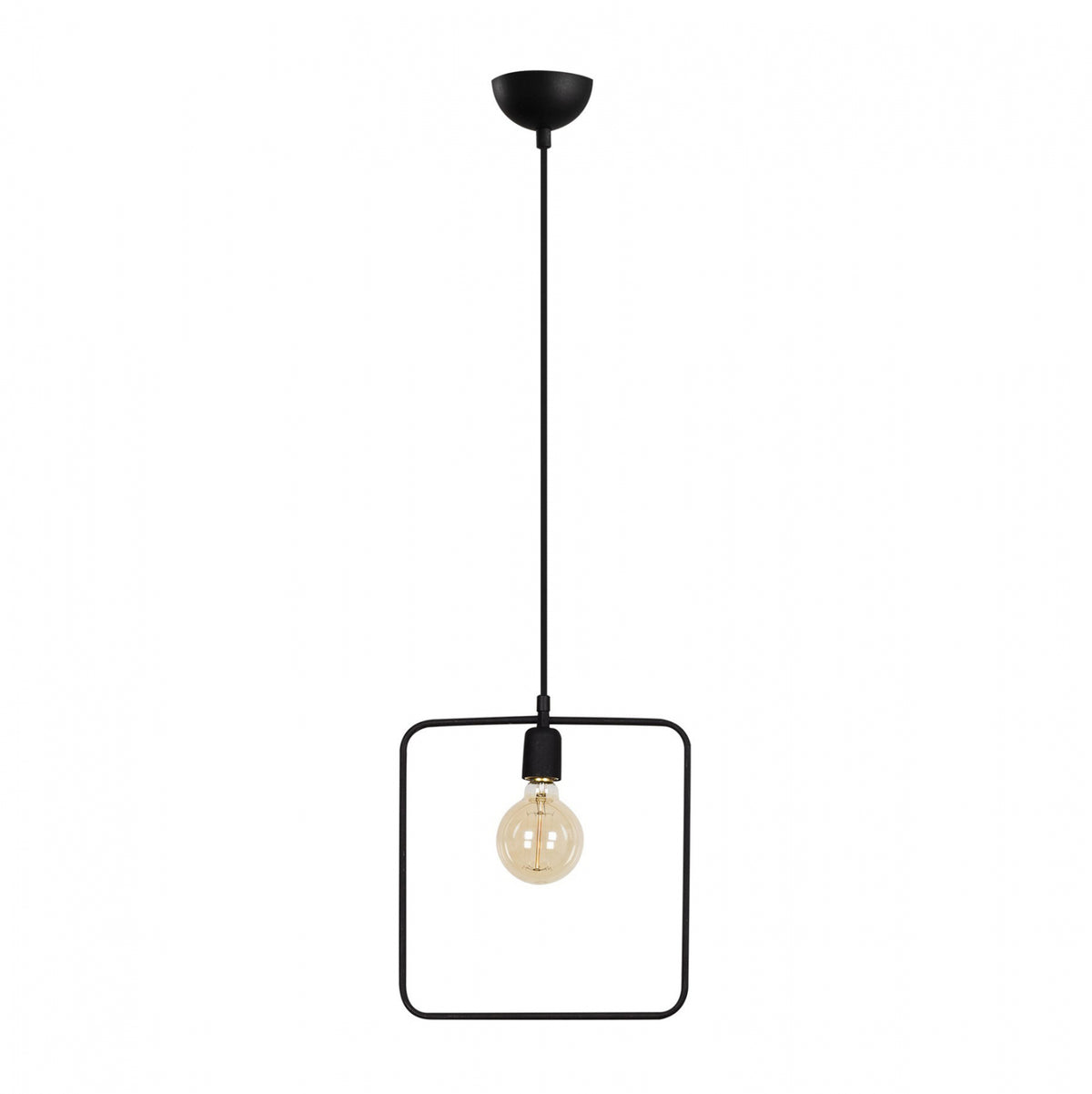 Metallic Pendant Light Black Hm7257 30Χ6Χ123 Cm.