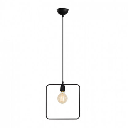 Metallic Pendant Light Black Hm7257 30Χ6Χ123 Cm.