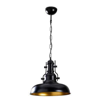 Metallic Pendant Light In Black Hm7268 32Χ32Χ78cm