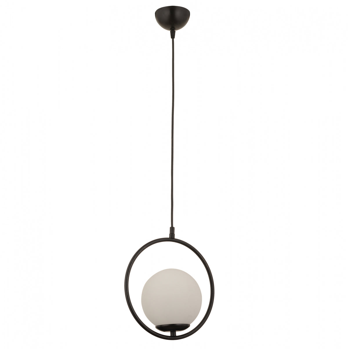 Pendant Ceiling Lamp Hm7418.01 Metallic In Black Φ25x74hcm.