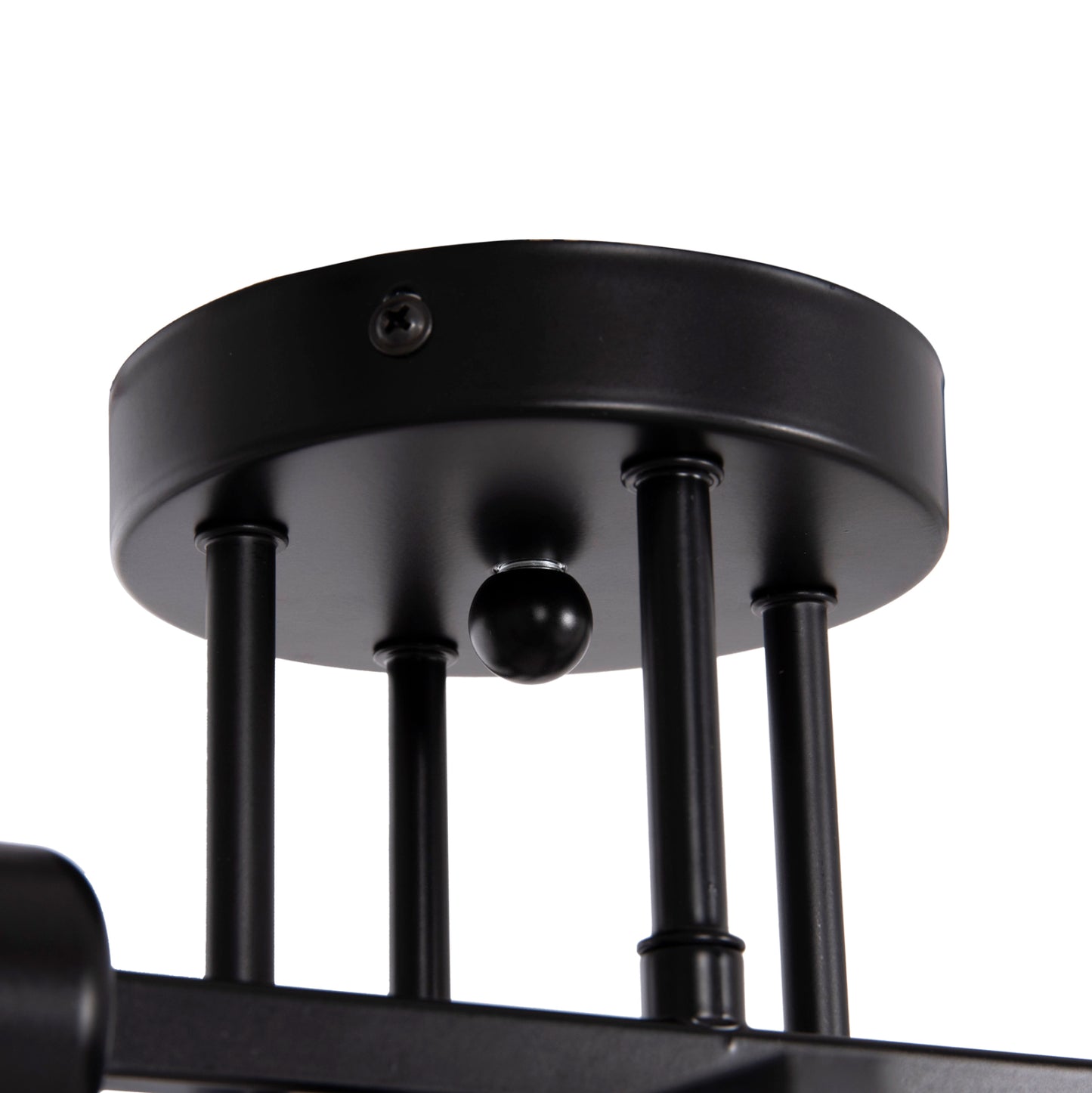 Ceiling Pendant Multilight Fixture Lighty Hm7428.11 Black Metal 28x28x15hcm.