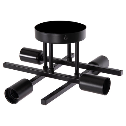 Ceiling Pendant Multilight Fixture Lighty Hm7428.11 Black Metal 28x28x15hcm.