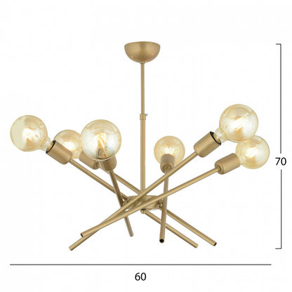 Ceiling Light Metallic Gold Hm7401.02 60x70y Cm.
