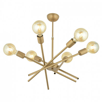 Ceiling Light Metallic Gold Hm7401.02 60x70y Cm.