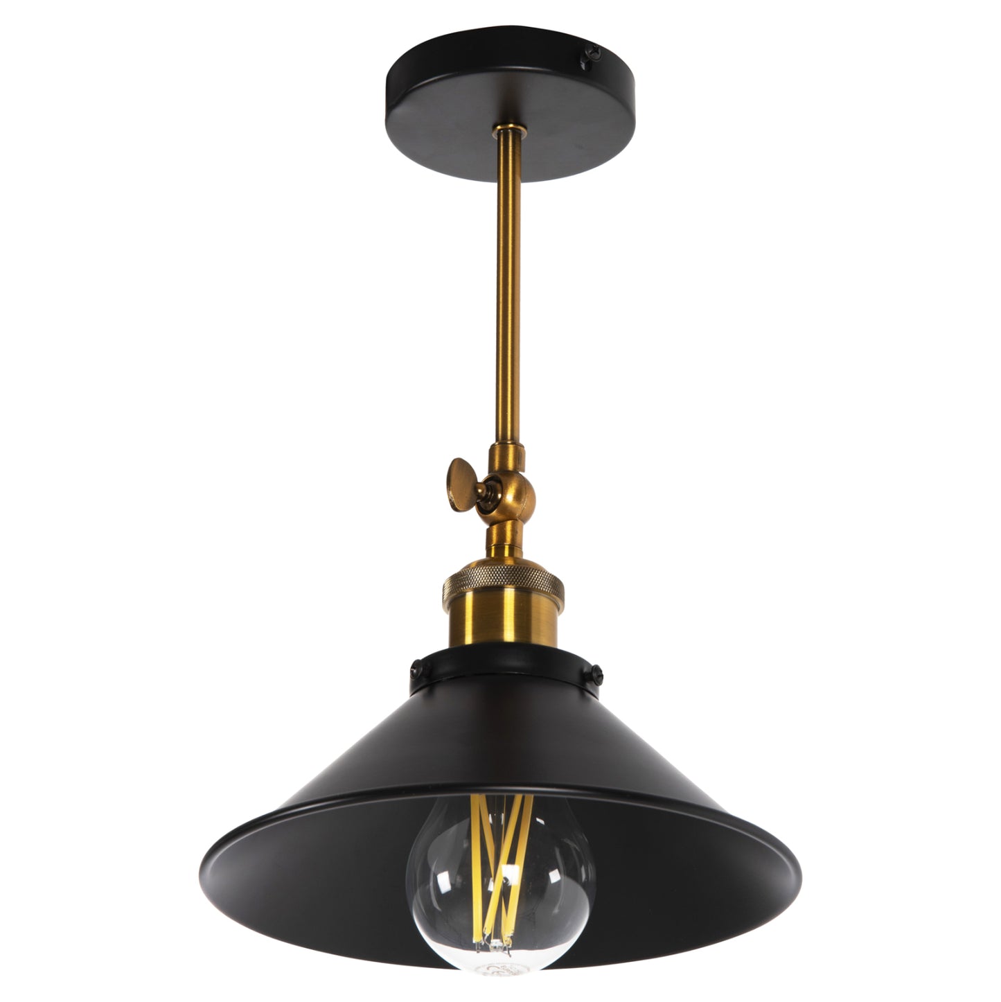 Ceiling/wall Lamp Hm4121 Black-gold Metal Φ21x31hcm.