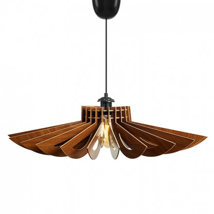 ΦΩΤΙΣΤΙΚΟ ΟΡΟΦΗΣ ΞΥΛΙΝΟ ΚΡΕΜΑΣΤΟ ΚΑΡΥΔΙ Hm7349.01 Φ52x45Υ εκ.