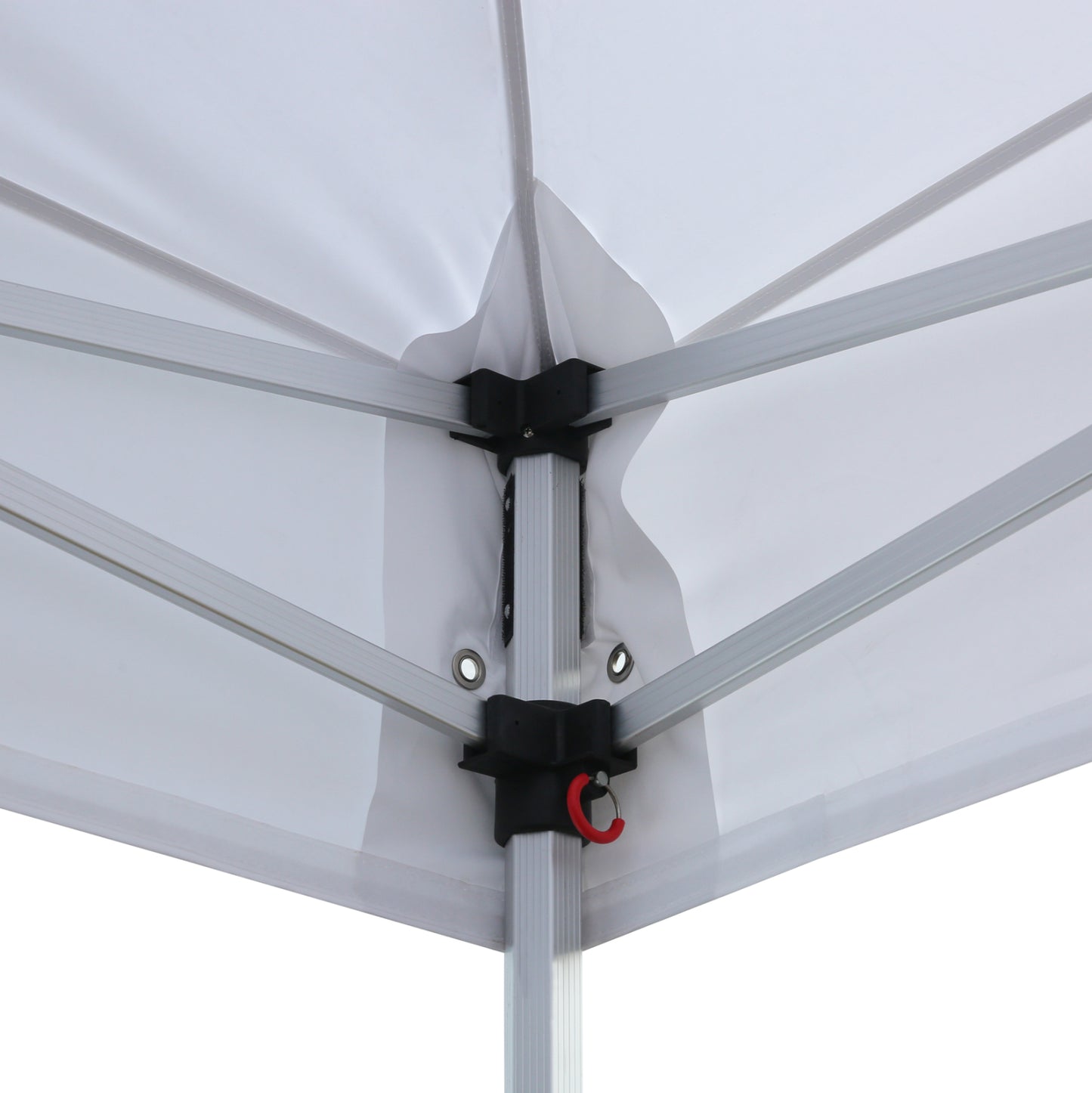 Gazebo With 4 Sidewall Shades Cressen Hm21099.01 Foldable-aluminum Silver Frame-white 3x6x3.4hm
