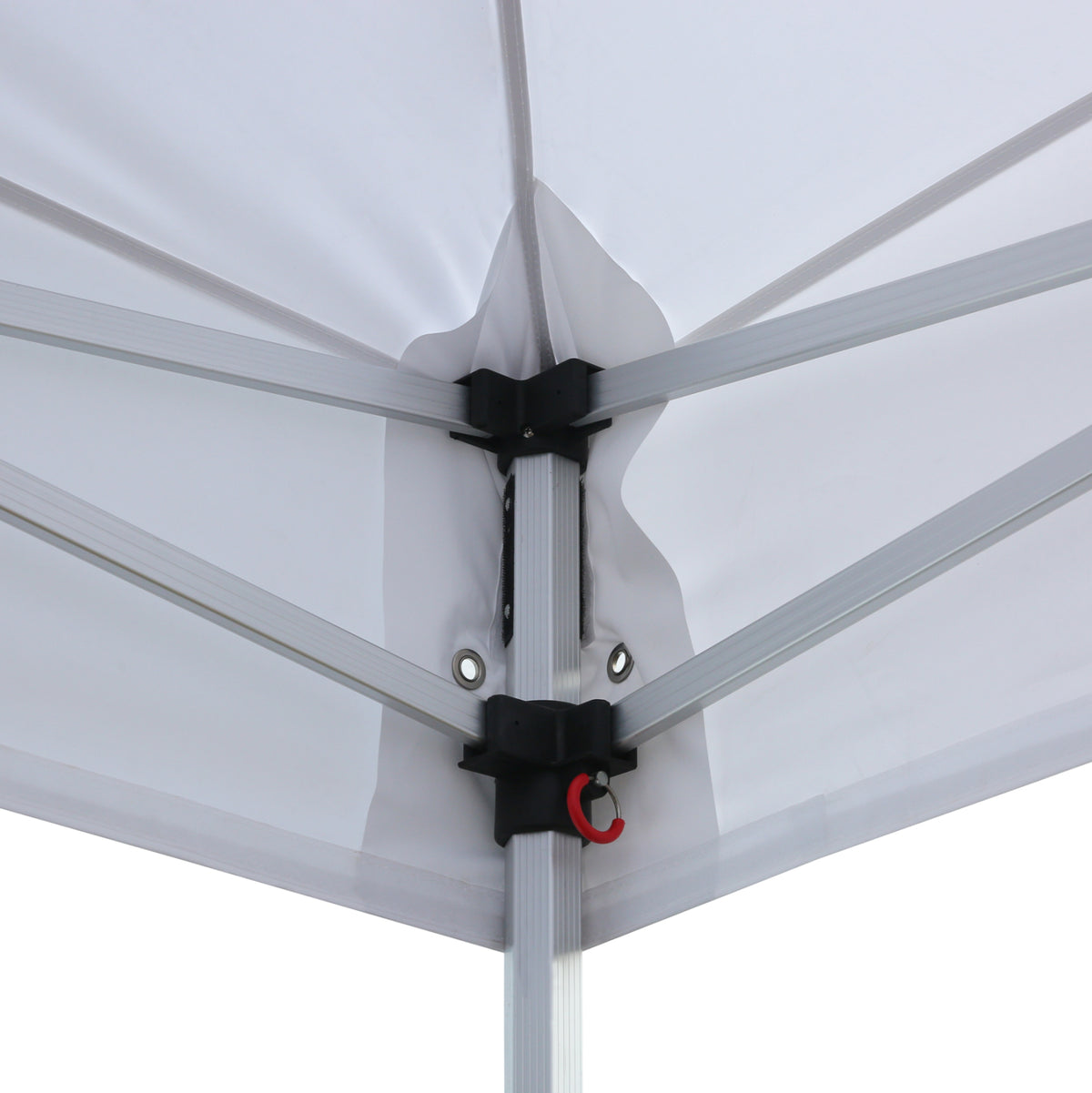 Gazebo With 4 Sidewall Shades Cressen Hm21099.01 Foldable-aluminum Silver Frame-white 3x6x3.4hm
