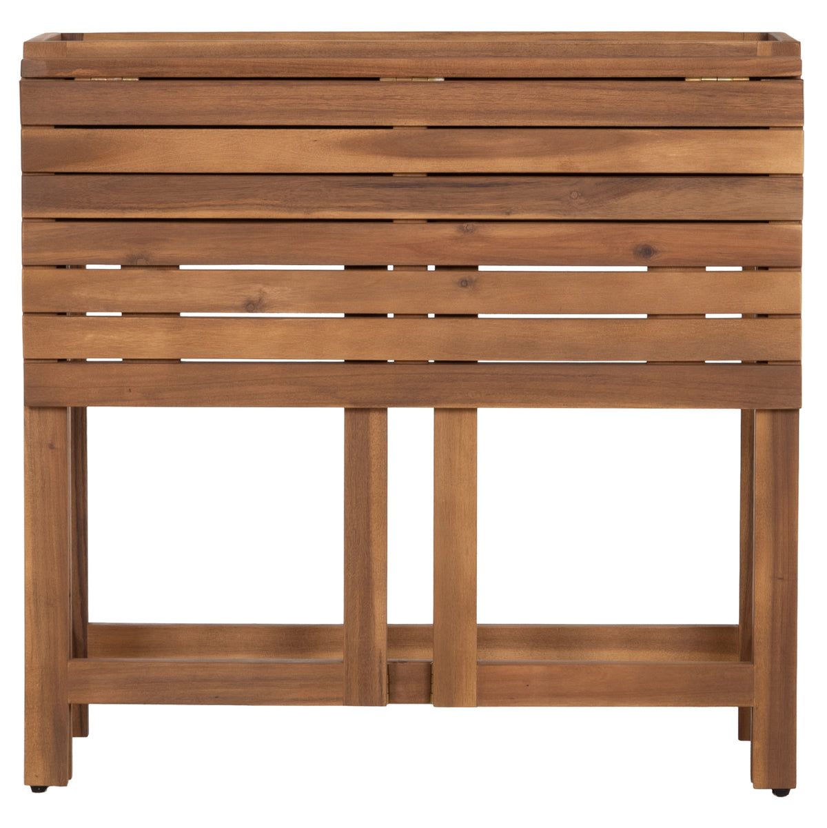 Planter Frame-foldable Table Floris Hm6535 Acacia Wood In Natural 65x80x78hcm.